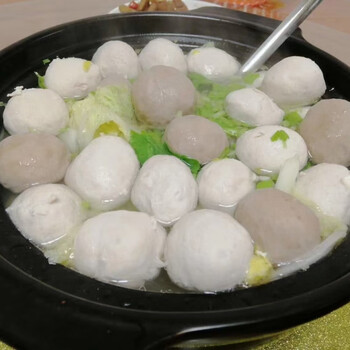 云舵正宗梅州梅县客家土特产丙村猪肉丸捶丸 超大肉丸500g(一斤4个)