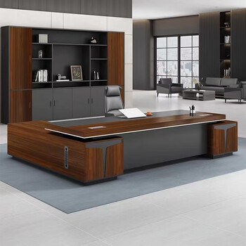 2米老板桌 老板椅 2.4米书柜【图片 价格