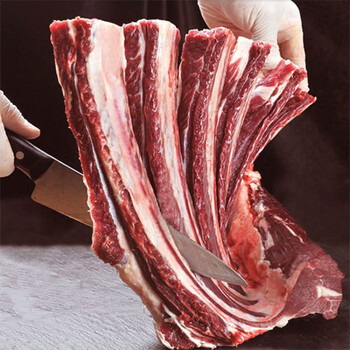 牛肉牛排骨新鲜多肉清真黄牛肉现宰原切肋排牛仔骨3斤腾旺纳跃3斤多肉
