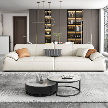 拉芙菲(lff)真皮沙发客厅现代简约头层牛皮意式轻奢家用3.