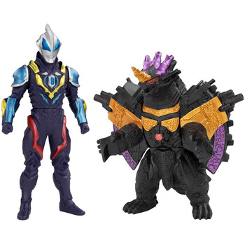 超决战软胶系列 奥特曼怪兽 儿童玩具 捷德银河初升vs吉尔巴利斯69035