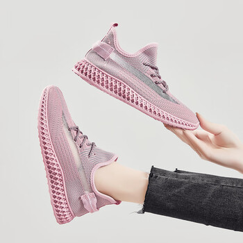 椰子鞋女鞋春秋跑步鞋女超轻便透气运动鞋2021夏季学生跳绳飞织椰子c