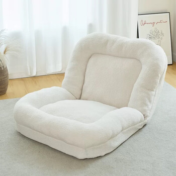 贝纳勒人类狗窝懒人沙发折叠飘窗阳台卧室地上网红折叠沙发床米白色