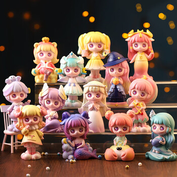 十二星座盲盒玩具公仔人物潮玩手办摆件套装男女孩隐藏款创意儿童节