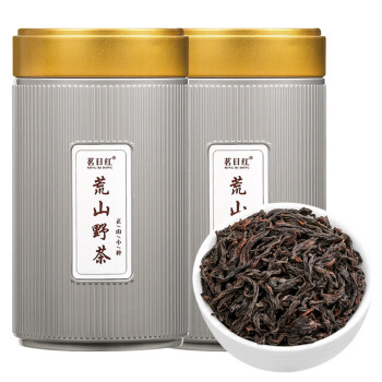 茗日红 茶叶 荒山野茶正山小种红茶 武夷山特级荔枝香新茶 罐装250g