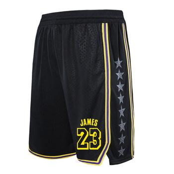 贝卡庄湖人球裤篮球裤男美式街头宽松运动短裤宽松大码潮流篮球训练裤