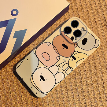 莫龙山河 可爱线条动物头像适用于iphone14promax手机壳新款13pro金属