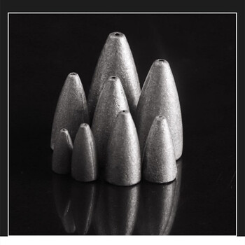 fishpeak子弹铅路亚铅坠子弹头铅坠钓鱼配件矶钓铅坠渔具配件 7克(10