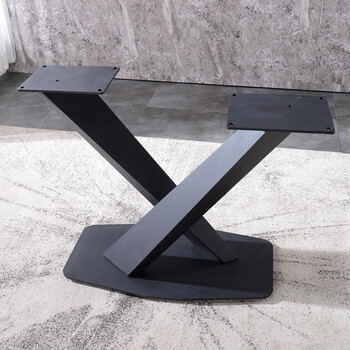 纵贯巨远定制铁架定制焊定做桌腿支架圆桌铁艺岩板大桌子桌脚餐桌腿桌