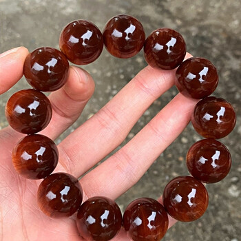 崖柏手串太行陈化黑玉化1.8×13粒,黑金底色