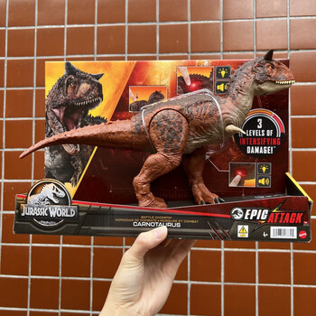 美泰(mattel)侏罗纪世界2全控竞技食肉牛龙重爪龙冰脊龙联动声效恐龙