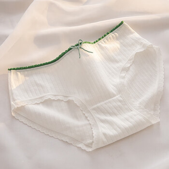 纯棉内裤女纯棉抗菌中腰性感无痕少女内裤高中生初中生jk搭可爱透气