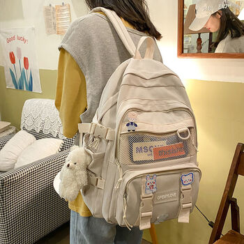 迪士尼初中生中学生书包女韩版高中少女简约百搭小清新小学生三到六