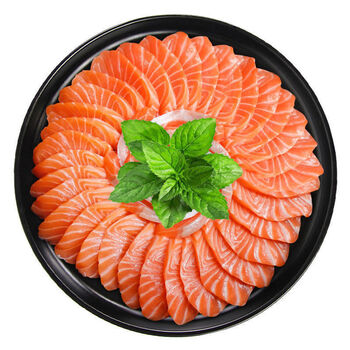 三文鱼刺身生吃新鲜冰鲜活整条现切中段一名日料即食三文鱼片4斤家庭