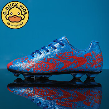 duckkids小黄鸭足球鞋男碎钉鞋运动足球鞋儿童男女防滑足球运动训练鞋
