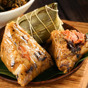 蛋黄肉粽子 散粽端午节上汤五花肉粽子 嘉兴粽子甜粽豆沙粽咸鸭蛋梅