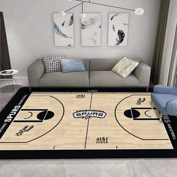 梦卡琳nba篮球地毯客厅个性创意湖人金州勇士库里球星卧室床边图案