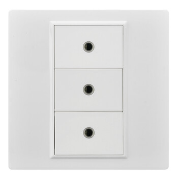 5mm耳机插孔面板有线小音响喇叭接口 多媒体音频喇叭插座端口 三位