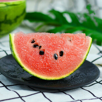 冰糖籽西瓜超甜新鲜水果蜜甜多汁爽口指弹可破薄皮西瓜非麒麟西瓜一个