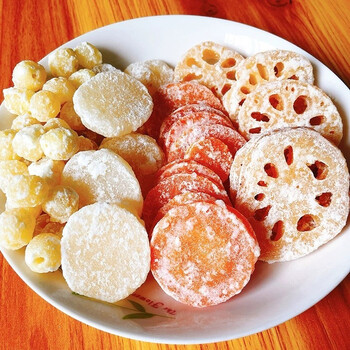 冬瓜糖糖莲子糖莲藕糖马蹄结婚喜糖广东即食零食年货零食糖胡萝卜500g