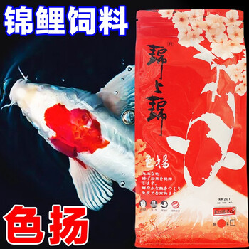 Class锦鲤鱼饲料锦上锦金鱼粮营养增色增体健壮成长不混水鱼食色扬1kg中颗粒 适合10 25cm幼鱼 图片价格品牌报价 京东