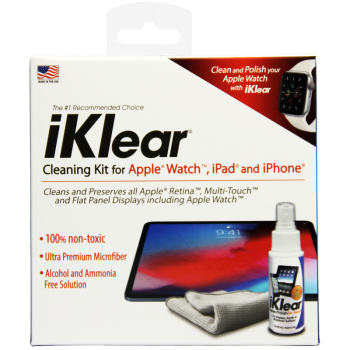 iKlear 平板清洁套装 IK-IPAD 手机屏幕清洁剂触摸屏擦拭布 清理工具 美国进口 清洁套装 60ml