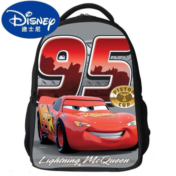 迪士尼（Disney）汽车总动员赛车闪电麦昆书包男孩子小学生1-3-5年级2个性卡通背包 16寸95汽车【大号1-5年级】