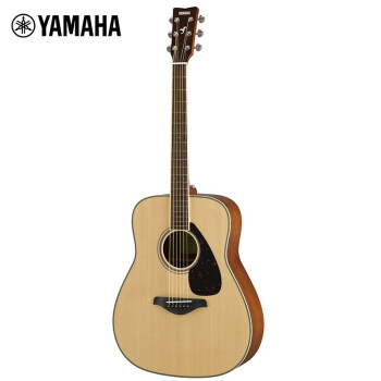 雅马哈（YAMAHA）FG820单板民谣吉它升级版木吉他jita桃花芯背侧板原木色41英寸