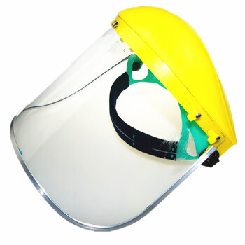 羿科AEGLE半头盔PC防护面屏脸部保护头戴式防飞溅防冲击防护面罩 半头盔PC面屏1套