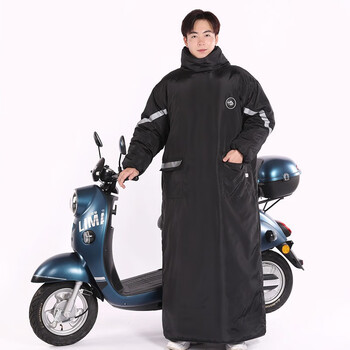 冬季电瓶电动车挡风衣加绒加厚防水保暖挡风被摩托车防寒神器装备 16