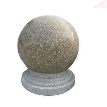 卡英 石球路障 圆球大理石 防撞石 挡车石 广场路障石墩子 直径30cm