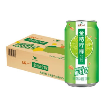 统一鲜橙多金桔柠檬310ml*24罐冰红茶夏季休闲聚会果汁饮品 金桔柠檬