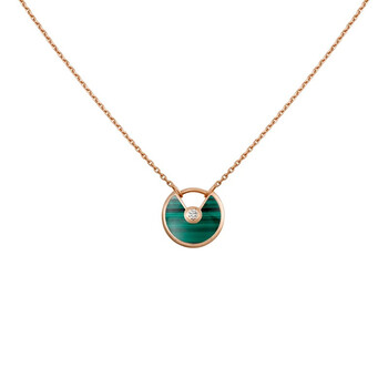 卡地亚cartier项链女士迷你款护身符项链吊坠12mm可调节链条3841cm