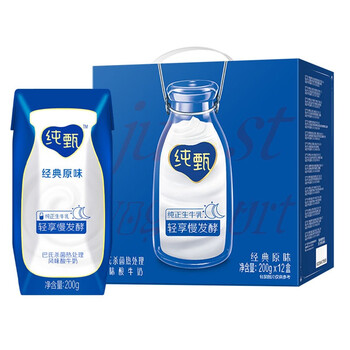 蒙牛 纯甄风味酸牛奶200g*12盒/箱原味酸奶 （9月产）【图片 价格 品牌 报价】-京东