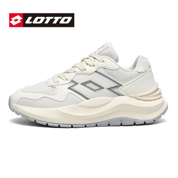 乐途lotto女鞋运动鞋女2024夏季新款老爹鞋网面透气复古厚底休闲鞋子