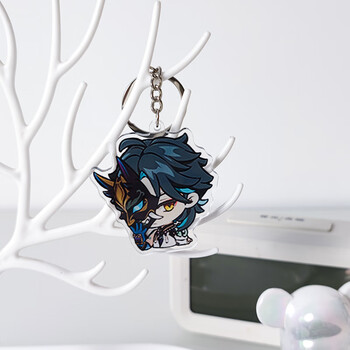 羽凡鸟钥匙扣原神挂饰周边亚克力可莉派蒙魈温迪胡桃雷神空书包挂件