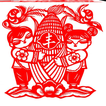 可狄五一劳动节剪纸成品 五一劳动节手工剪纸艺术作品成品宣纸农民劳