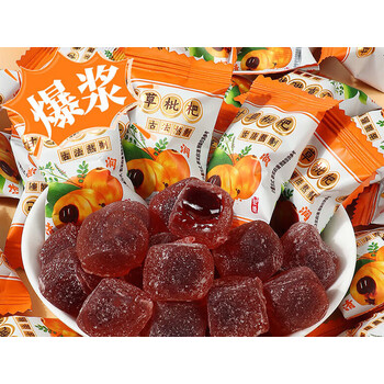 珍丽友甘草枇杷膏软糖薄荷过年糖果散装零食 甘草枇杷软糖400g