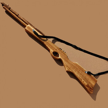 新年礼物 木制道具枪 舞台演出道具长抢年会表演木制玩具枪表演木枪