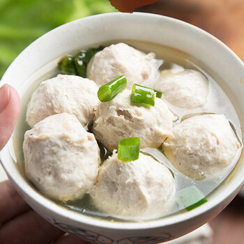 5折 梅州肉丸500g梅县客家特产火锅丸子烧烤食材手打手工猪肉丸