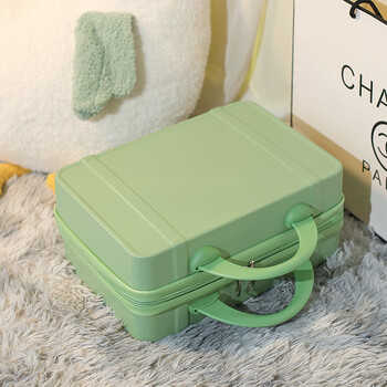 酷奇袋鼠复古手提行李箱女糖果色化妆箱伴手礼结婚箱小迷你收纳箱浅