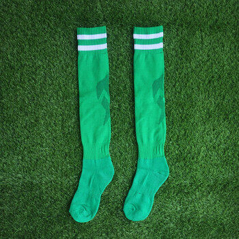 纪库梵足球袜成人儿童夏毛巾底减震防滑长筒运动袜绿色一双装两双七折