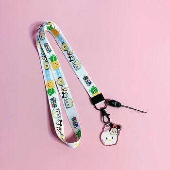 小飞象芝麻街手机挂绳宽长绳女卡通手机吊绳学生可爱挂脖钥匙链扣