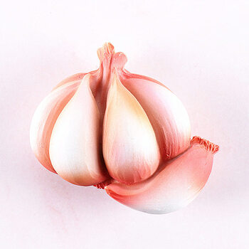 吾礼卡通可爱创意蔬菜冰箱贴立体磁性贴装饰贴大蒜中号