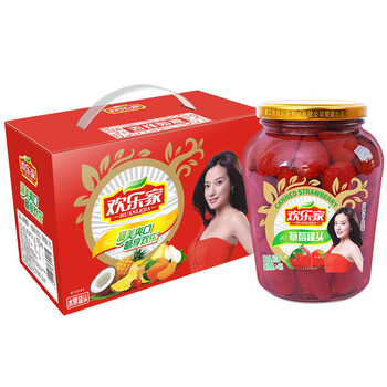 欢乐家草莓罐头