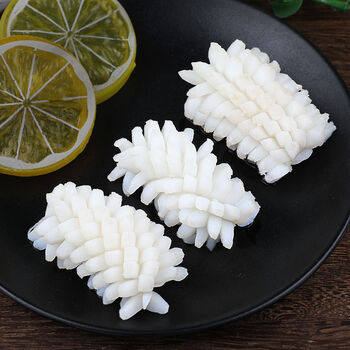 鱿鱼花冷冻目鱼花肉无冰衣深海生鱿鱼卷块海鲜火锅食材 3斤装【精选