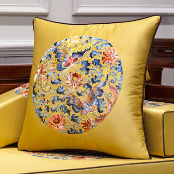 新中式红木沙发刺绣抱枕新中式刺绣红木沙发抱枕靠垫1030中式中国风