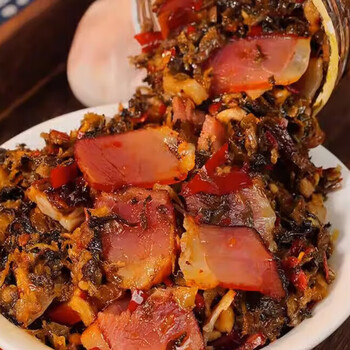 zoci豆大亨腊肉外婆菜正宗湖南湘西下饭菜拌饭酱农家咸菜香辣瓶装