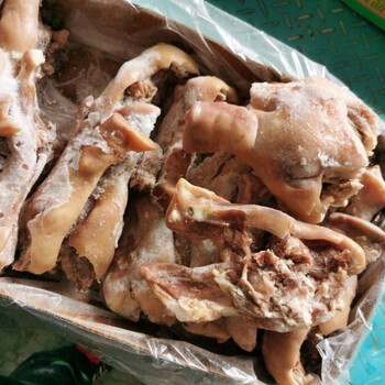 生鲜猪头肉半成品新鲜冻品半熟去骨猪半边脸无毛商用家用卤菜店用食材