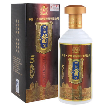 陈年老酒 53度 泸州老窖 酱香型白酒 2014年 500ml 四面酱酒 酱5 单